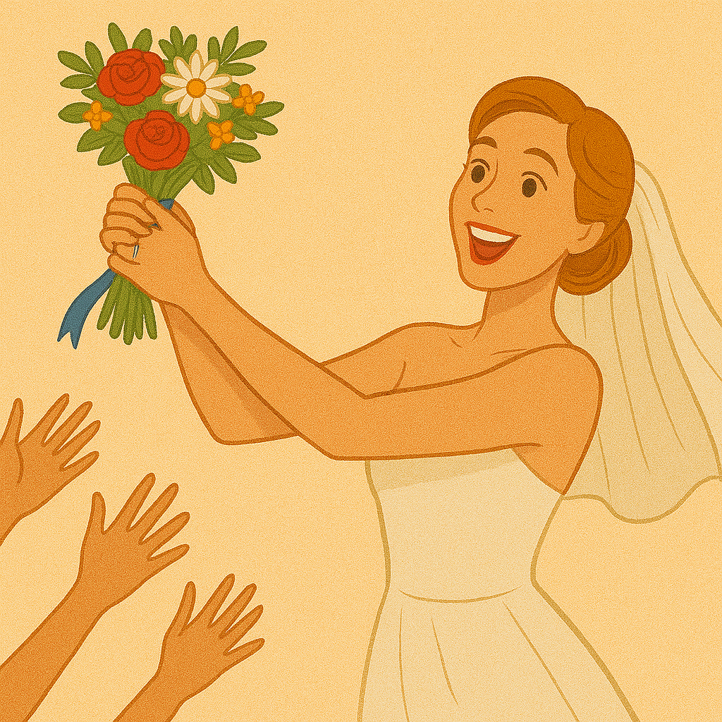 Jogar o buquê na sua direção